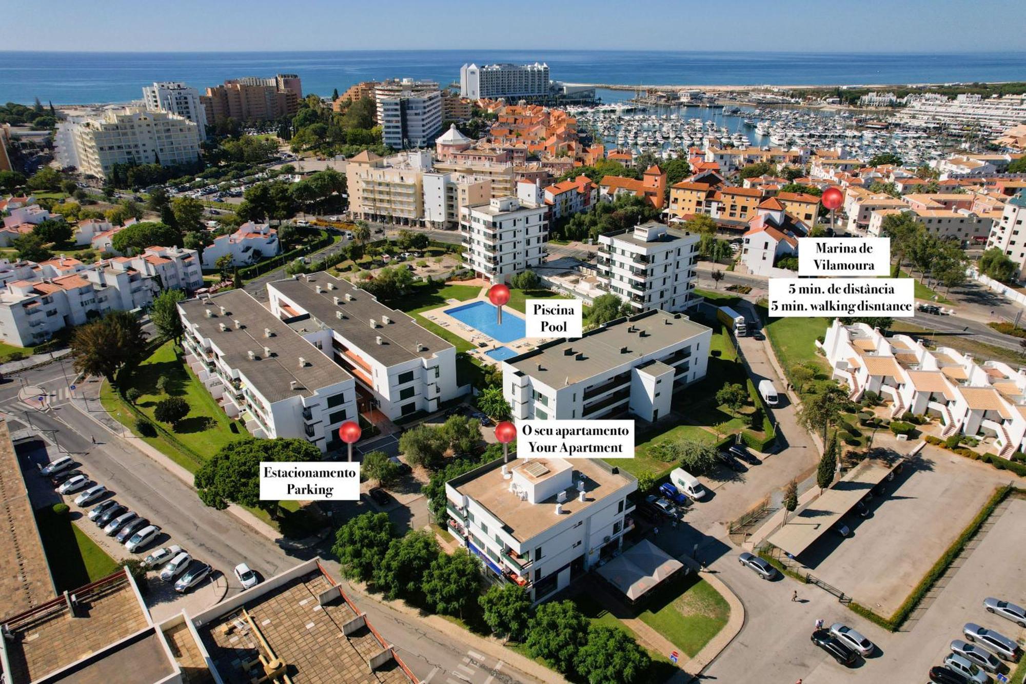 Centralgarve - Elegant And Cosy Studio In The Heart Of Vilamoura - Aldeia Do Mar T0 Bagian luar foto